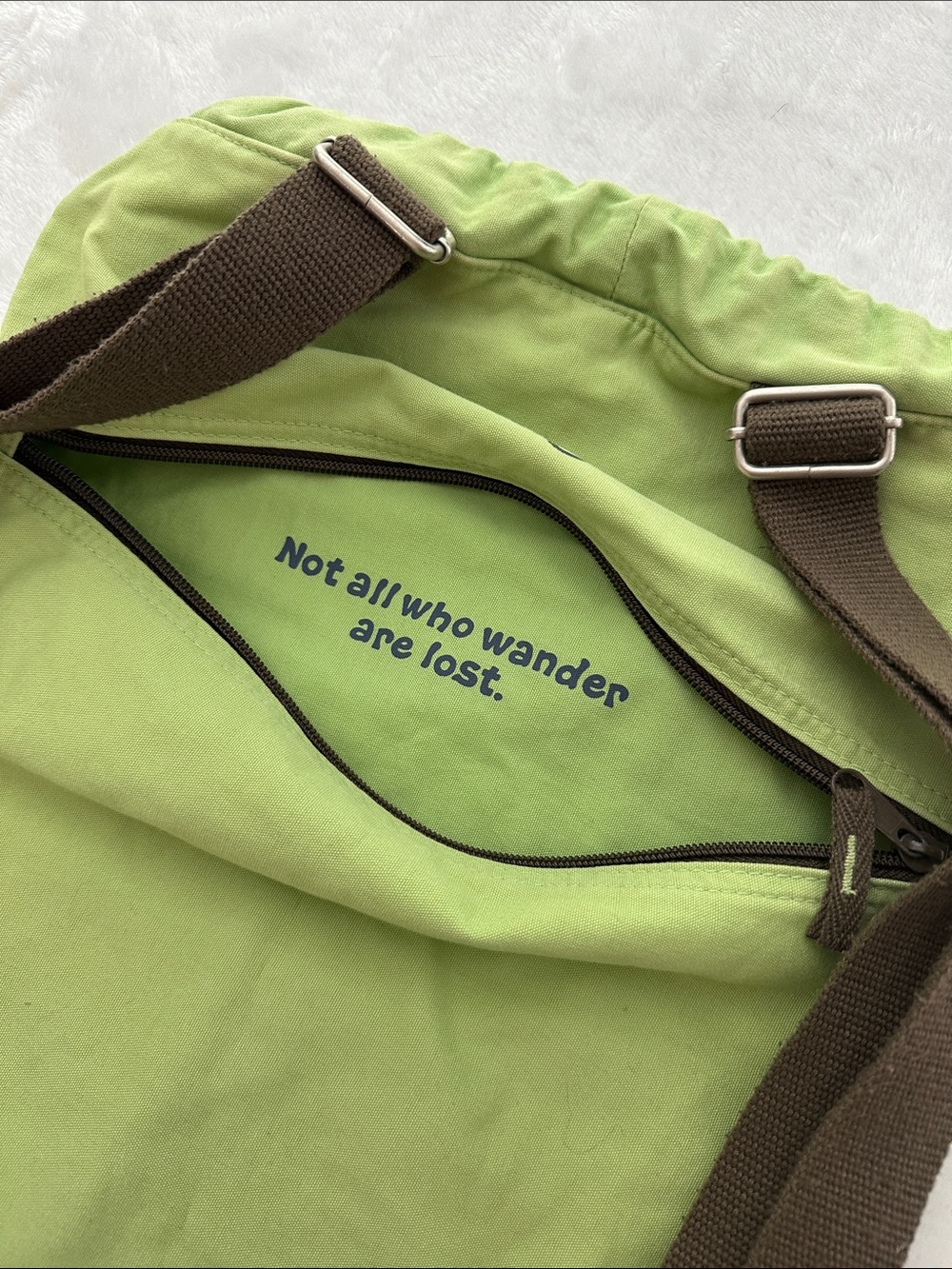 Life Is Good Drawstring Backpack with Hiking Boots Graphic - Picture 5 of 6